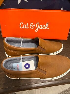 Cat & Jack Tan Slip-On Casual Loafers